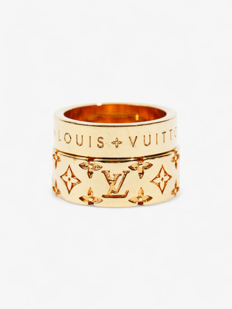 Louis Vuitton Mosaic Ring Set Gold Base Metal Medium (60mm)