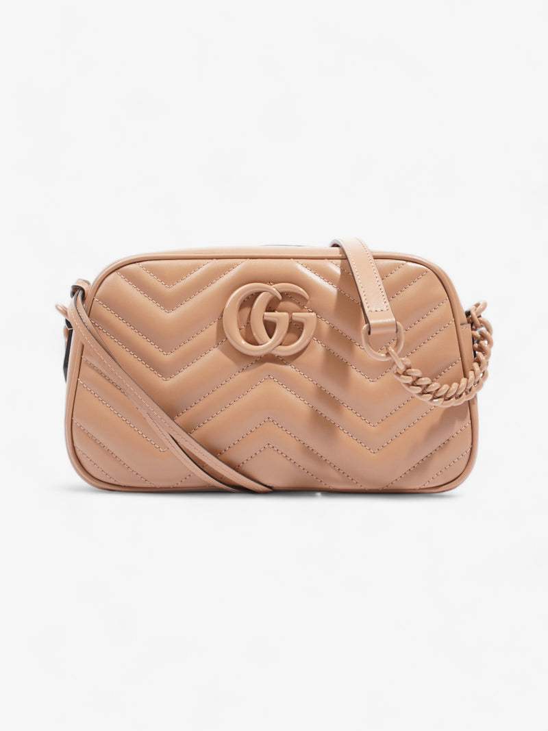 Gucci GG Marmont Beige Matelasse Leather Small