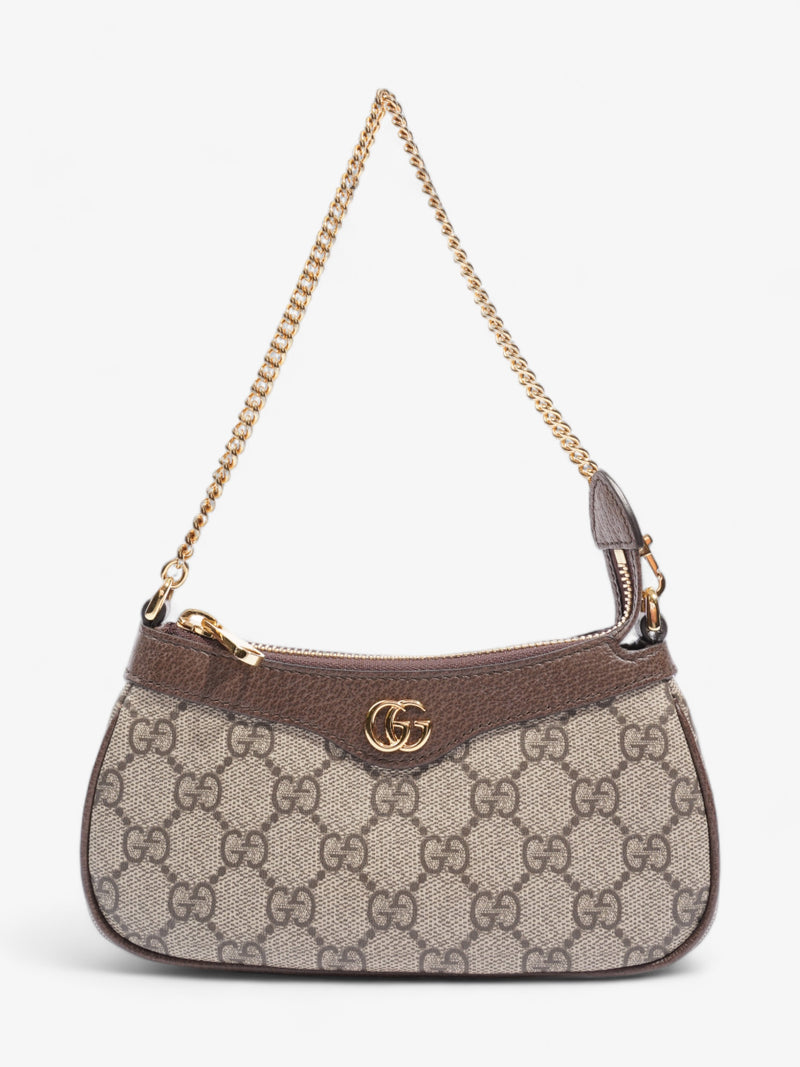 Gucci Ophidia Beige / Ebony Coated Canvas Mini