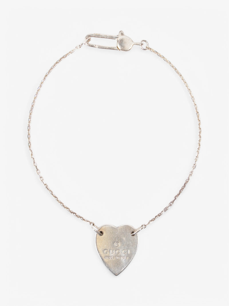 Gucci Heart Bracelet Silver Silver Sterling