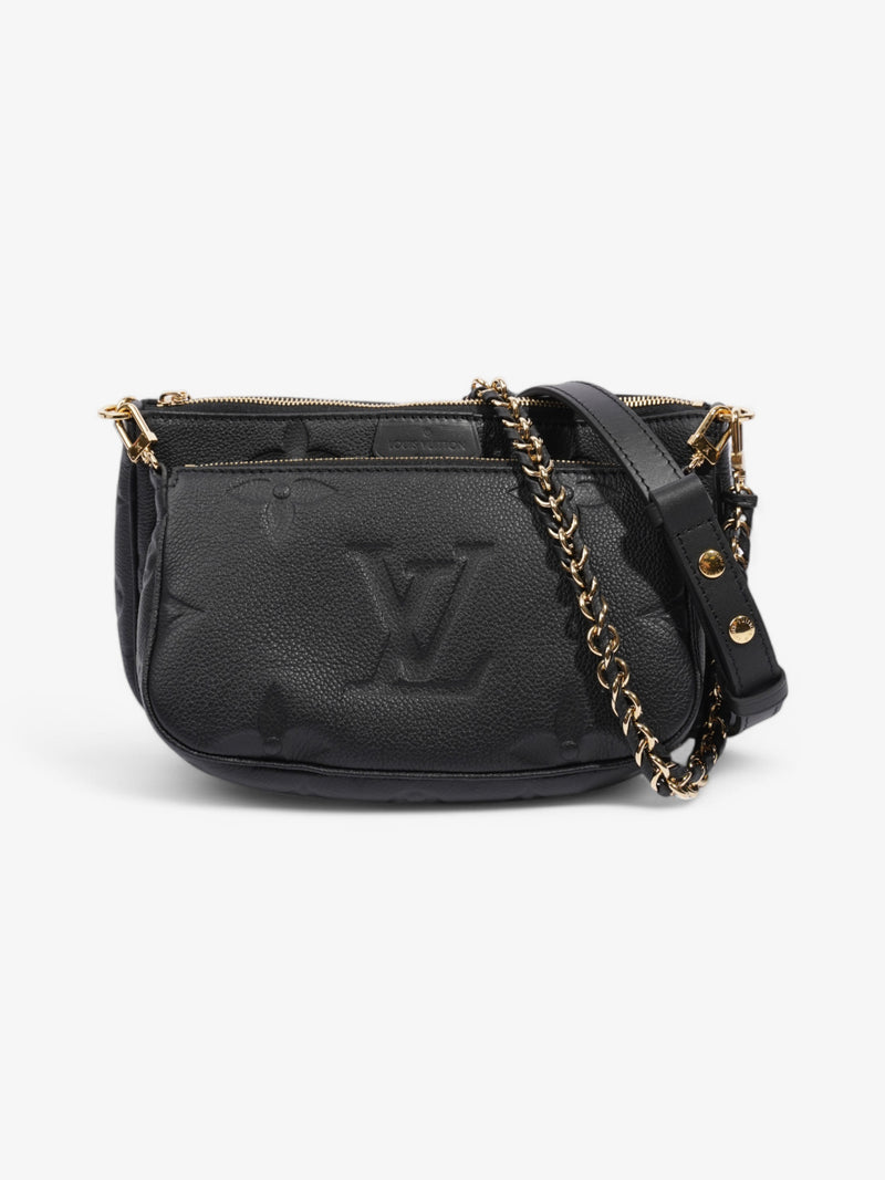Louis Vuitton Multi Pochette Accessoires Monogram Empreinte / Black Empreinte Leather