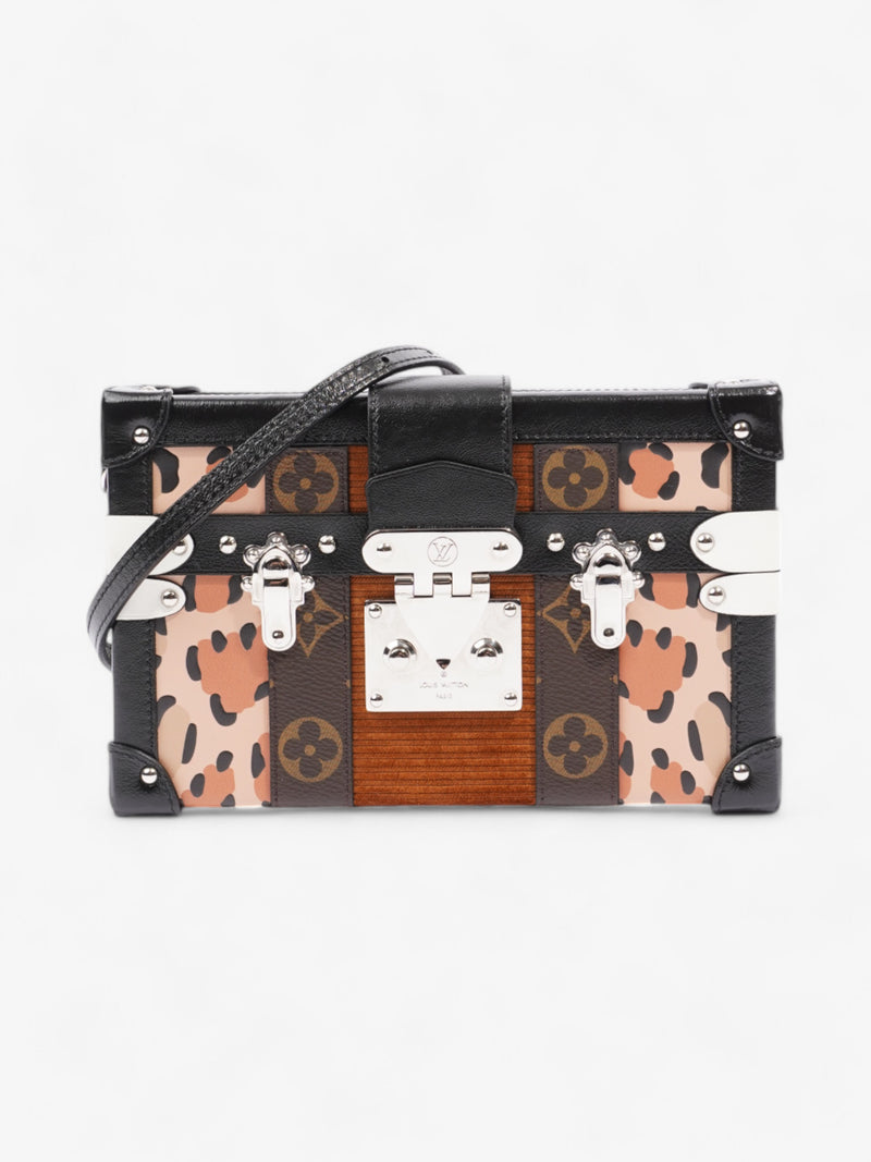 Louis Vuitton Petite Malle Monogram / Leopard / Black Canvas