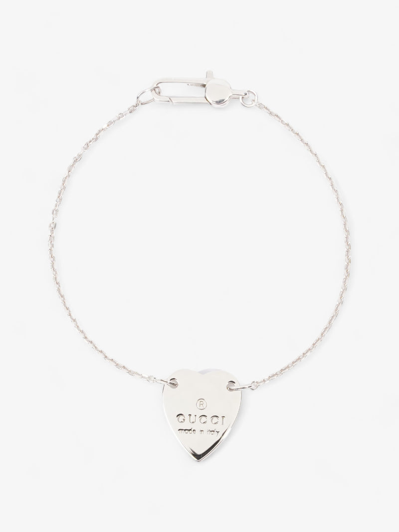 Gucci Heart Bracelet Silver Silver Sterling 17
