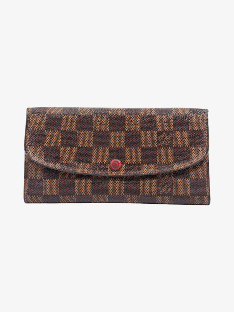 Louis Vuitton Emilie Wallet Damier Ebene Coated Canvas