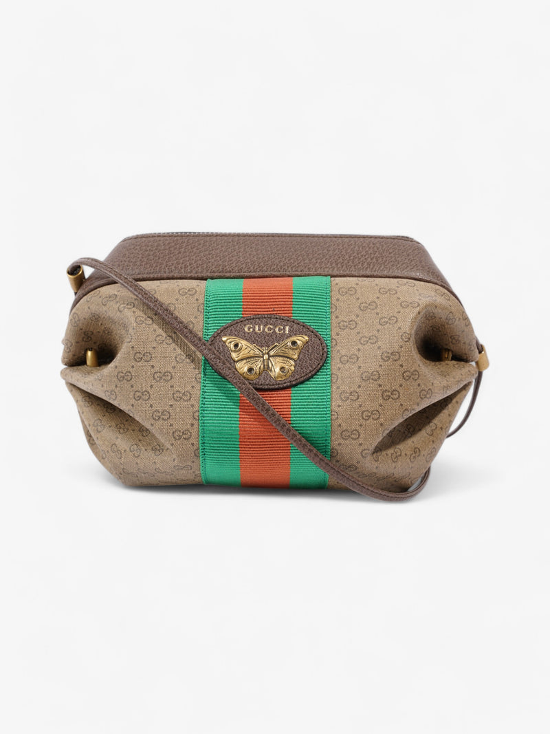 Gucci Web Butterfly New Candy Vintage GG Supreme / Green / Red Coated Canvas Mini