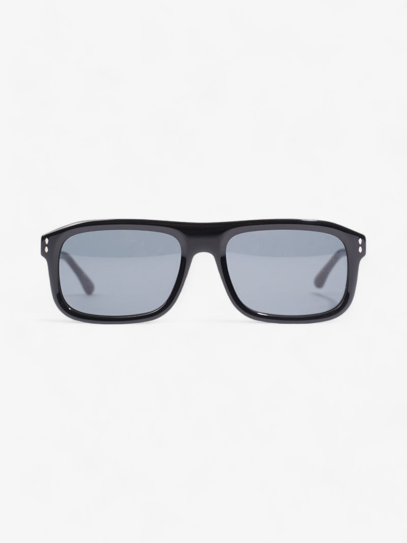 Isabel Marant Etoile Rectangular Framed Sunglasses Black Acetate 145mm