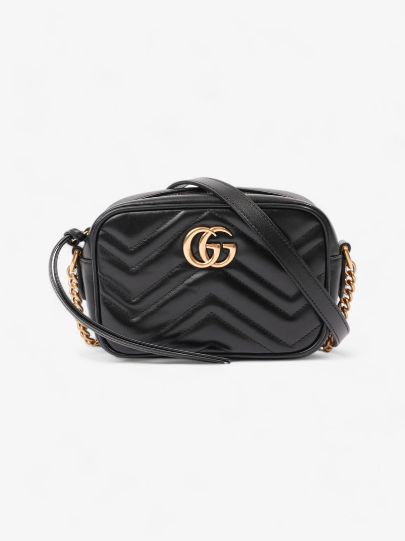 Gucci GG Marmont Black Matelasse Leather Mini