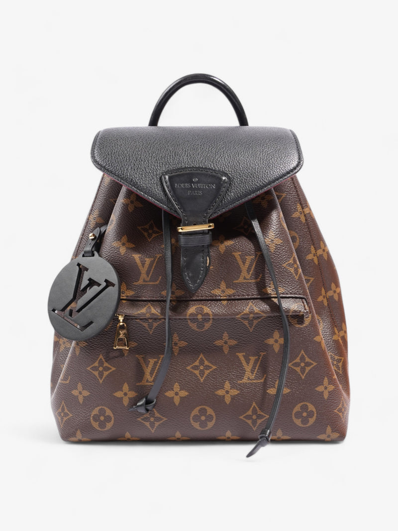 Louis Vuitton Montsouris  Monogram / Black Coated Canvas PM