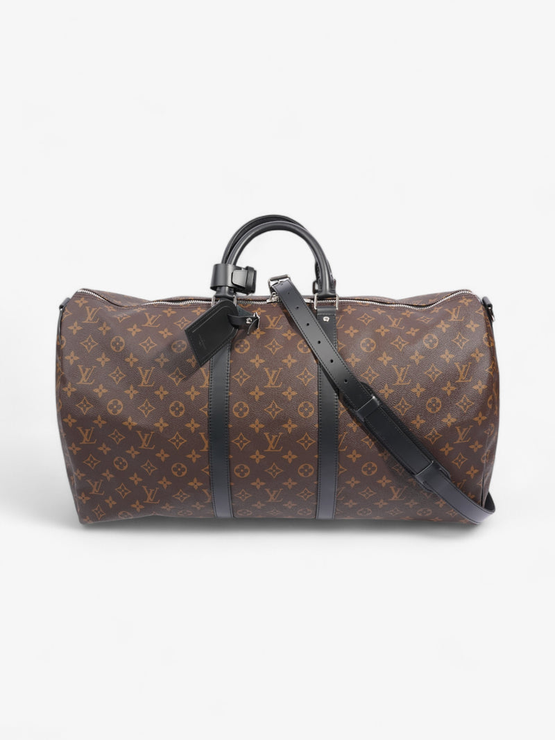 Louis Vuitton Kepall Monogram / Black Coated Canvas 55
