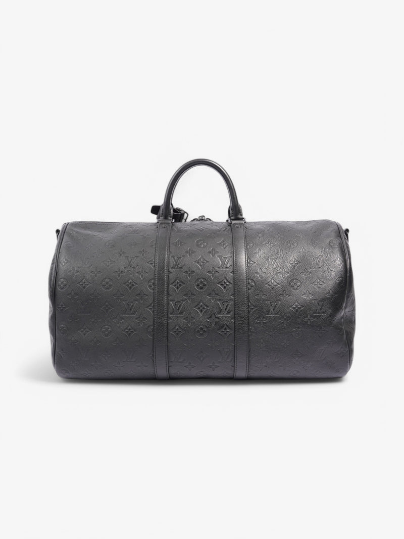 Louis Vuitton Keepall Bandouliere Monogram Shadow / Black Embossed Leather 50