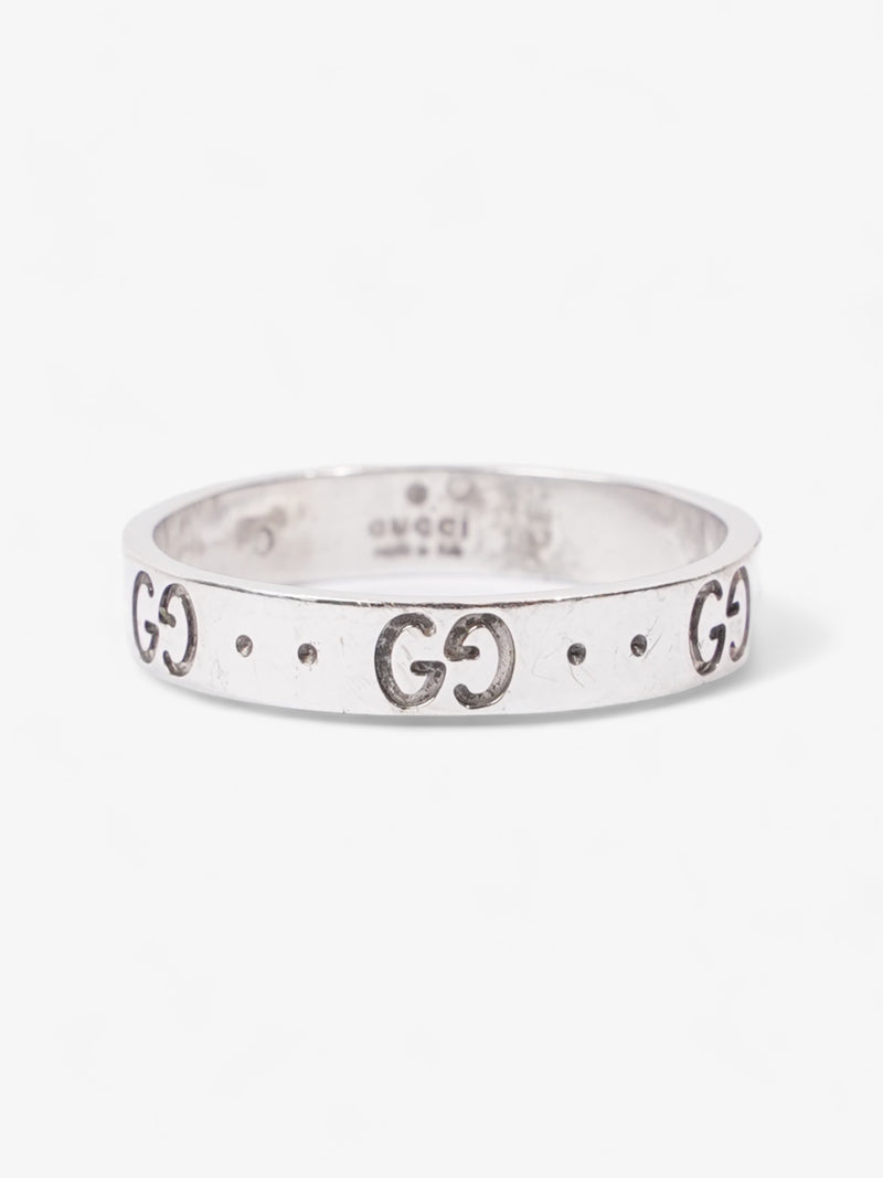 Gucci Icon Thin Ring White Gold White Gold 19 (Circumference - 59mm)