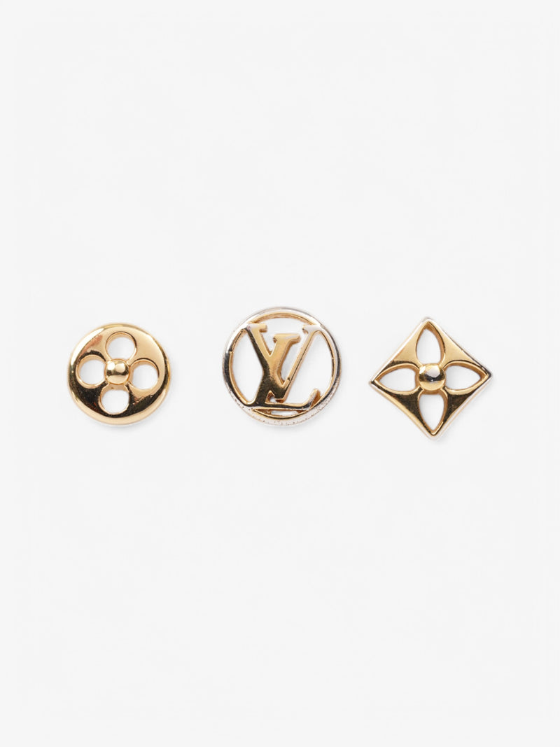 Louis Vuitton Crazy In Lock Earrings Set Gold Base Metal