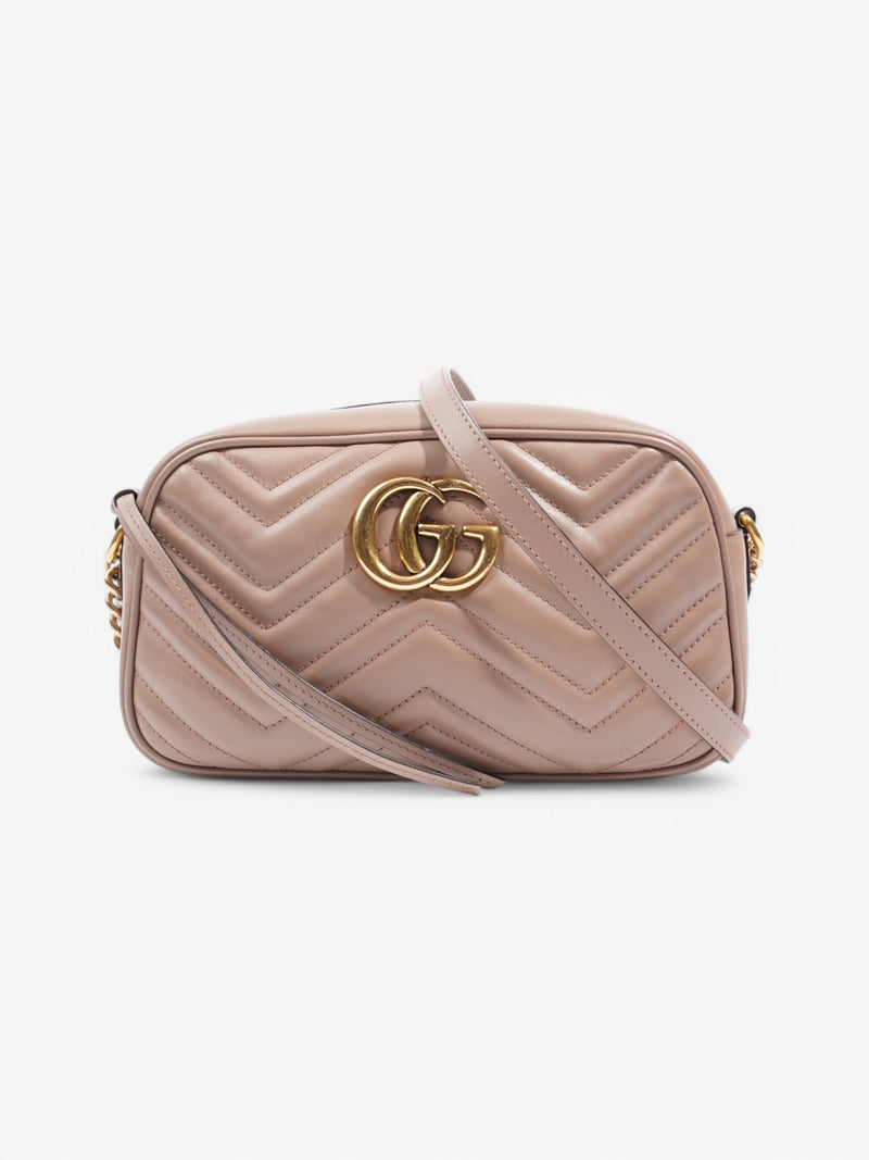 Gucci Marmont Zip Dusty Pink Matelasse Leather Small