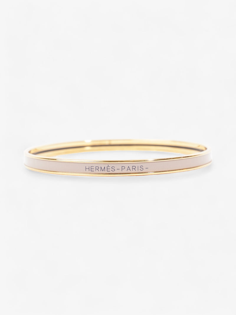 Hermes Uni Bangle Gold / Marron Glace Yellow Gold 70 (Circumference - 22cm)