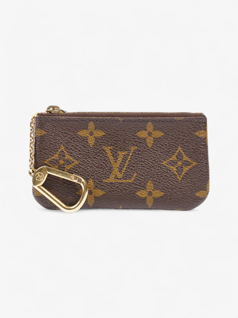 Louis Vuitton Key Pouch Monogram / Gold Canvas