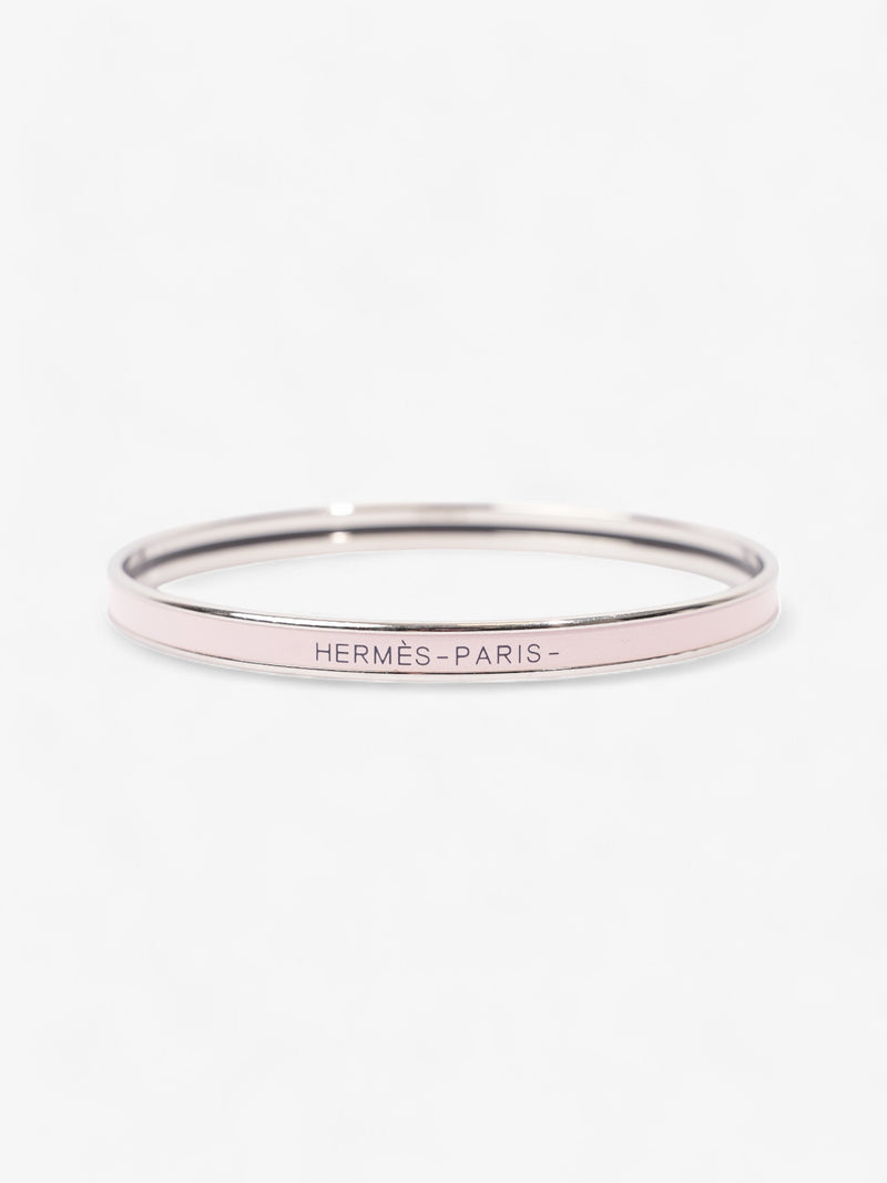 Hermes Uni Bangle Rose Candeur Palladium 65 (Small)