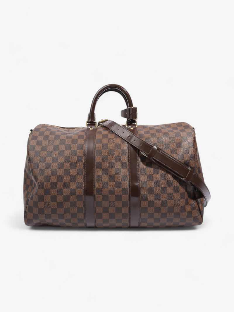 Louis Vuitton Keepall Bandouliere Damier Ebene Coated Canvas 45