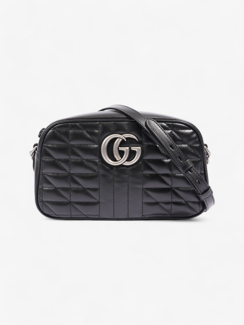 Gucci GG Marmont Chain Black Calfskin Leather Small