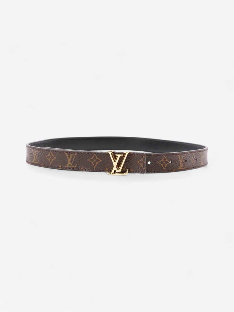 Louis Vuitton LV Initiales Reversible Belt Monogram / Black / Gold Coated Canvas 65cm / 26