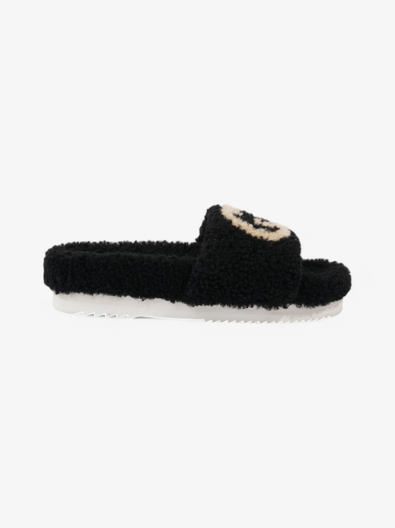 Gucci GG Merino Wool Black / Beige  Wool EU 40 UK 7