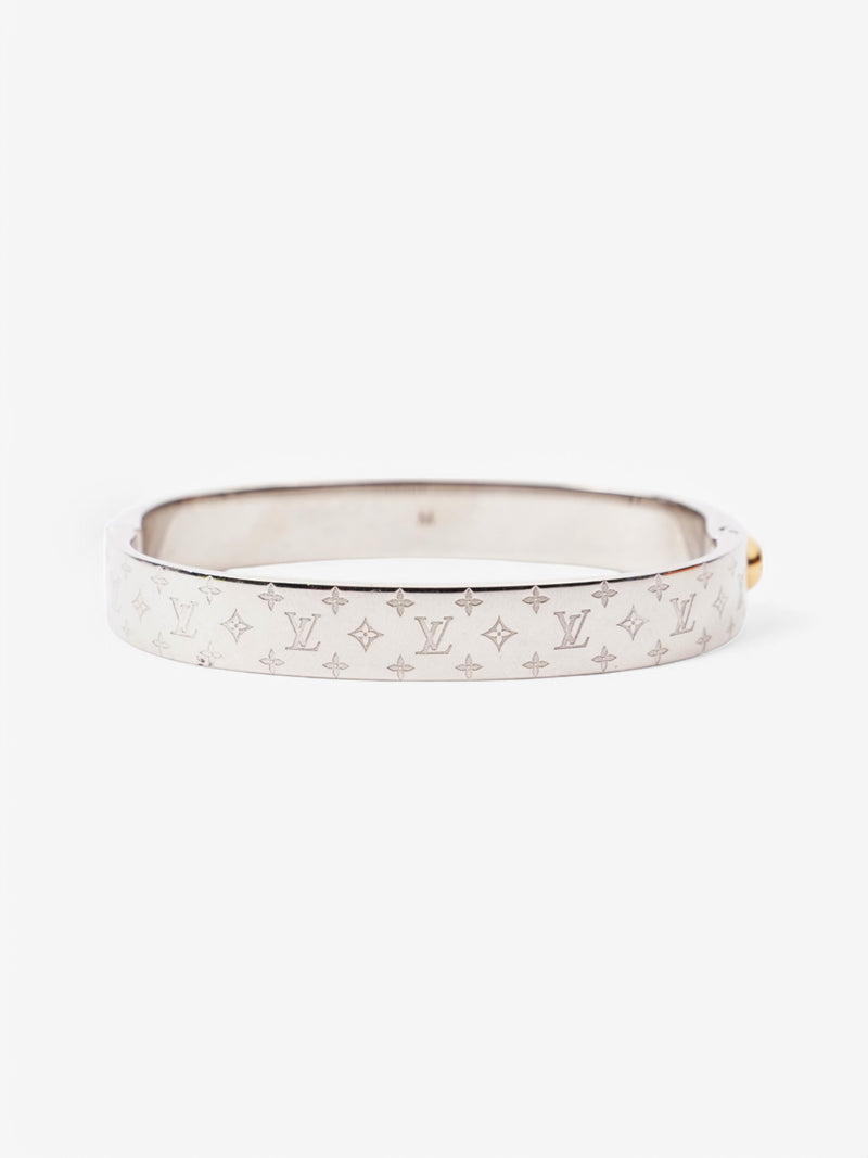 Louis Vuitton Nanogram Cuff Silver Base Metal M