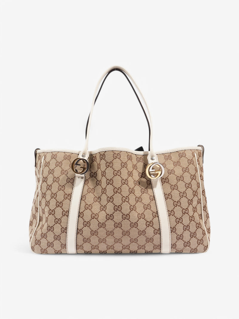 Gucci GG Shoulder Bag Supreme / Cream Canvas
