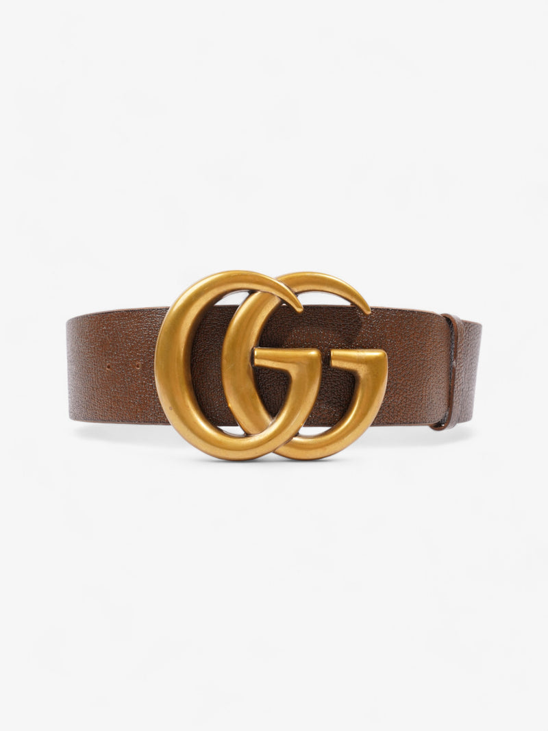 Gucci GG Marmont Extra Wide Belt Brown Leather 85cm / 34