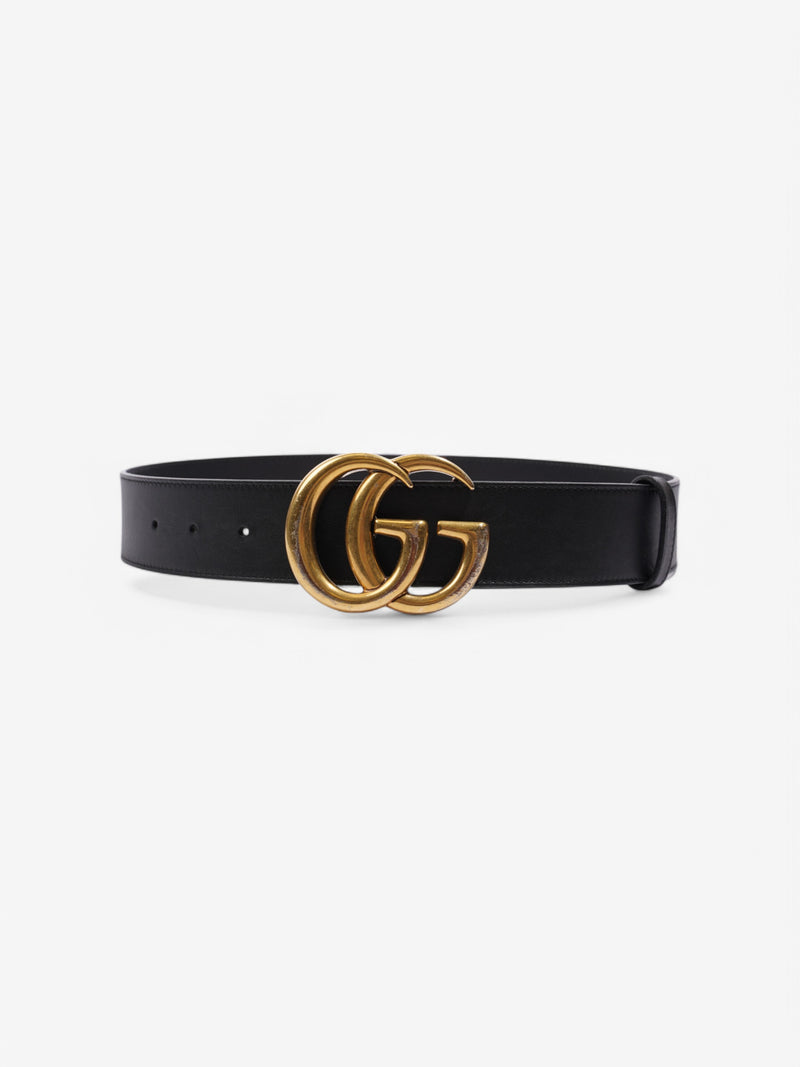 Gucci Marmont Belt Black / Gold Leather 70cm 28