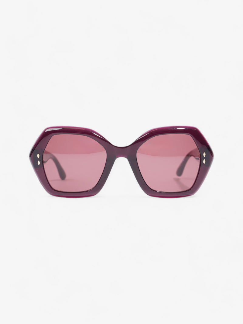 Isabel Marant Etoile Hexagon Sunglasses Deep Purple Acetate 145mm