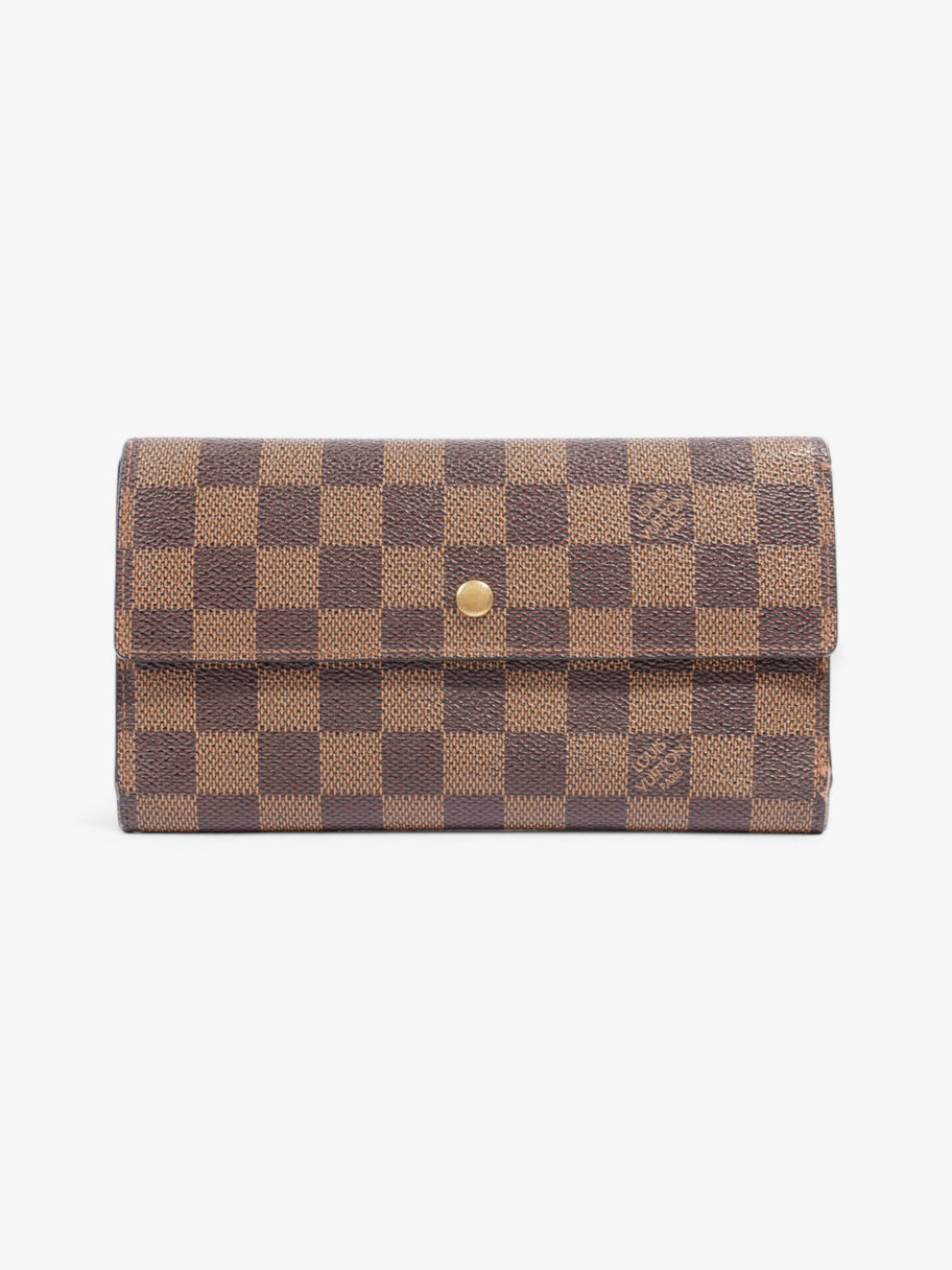 Louis Vuitton Portefeuille International Wallet Damier Ebene Coated Canvas Image 1