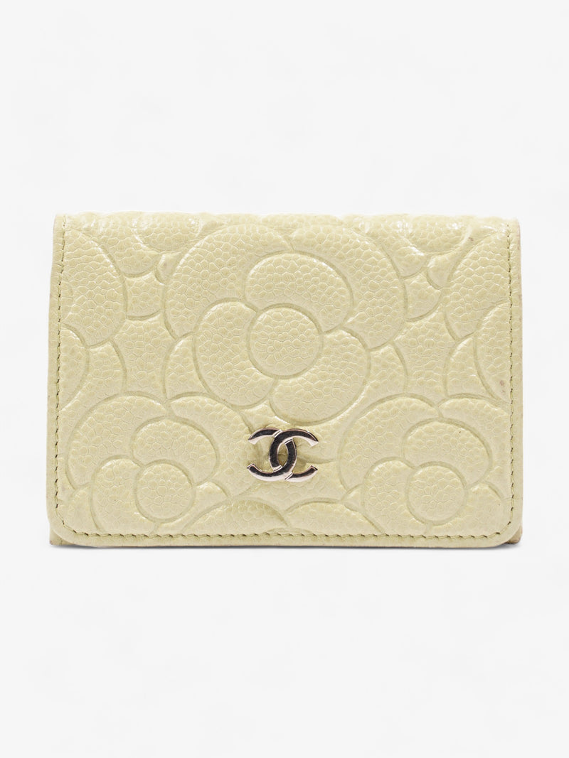  Chanel Camelia Wallet Beige Caviar Leather