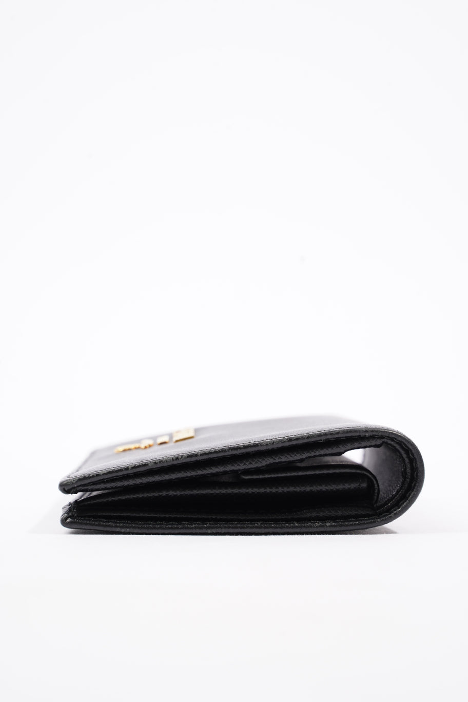 Prada Compact Wallet Black Saffiano Leather Image 2