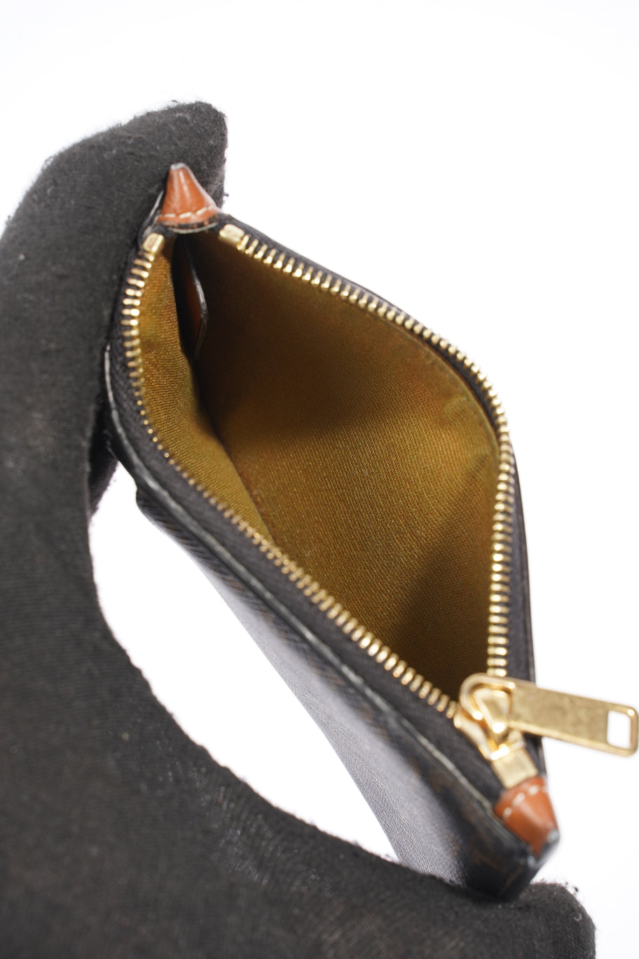 Celine Triomphe Coin Case Brown Monogram Leather Image 5