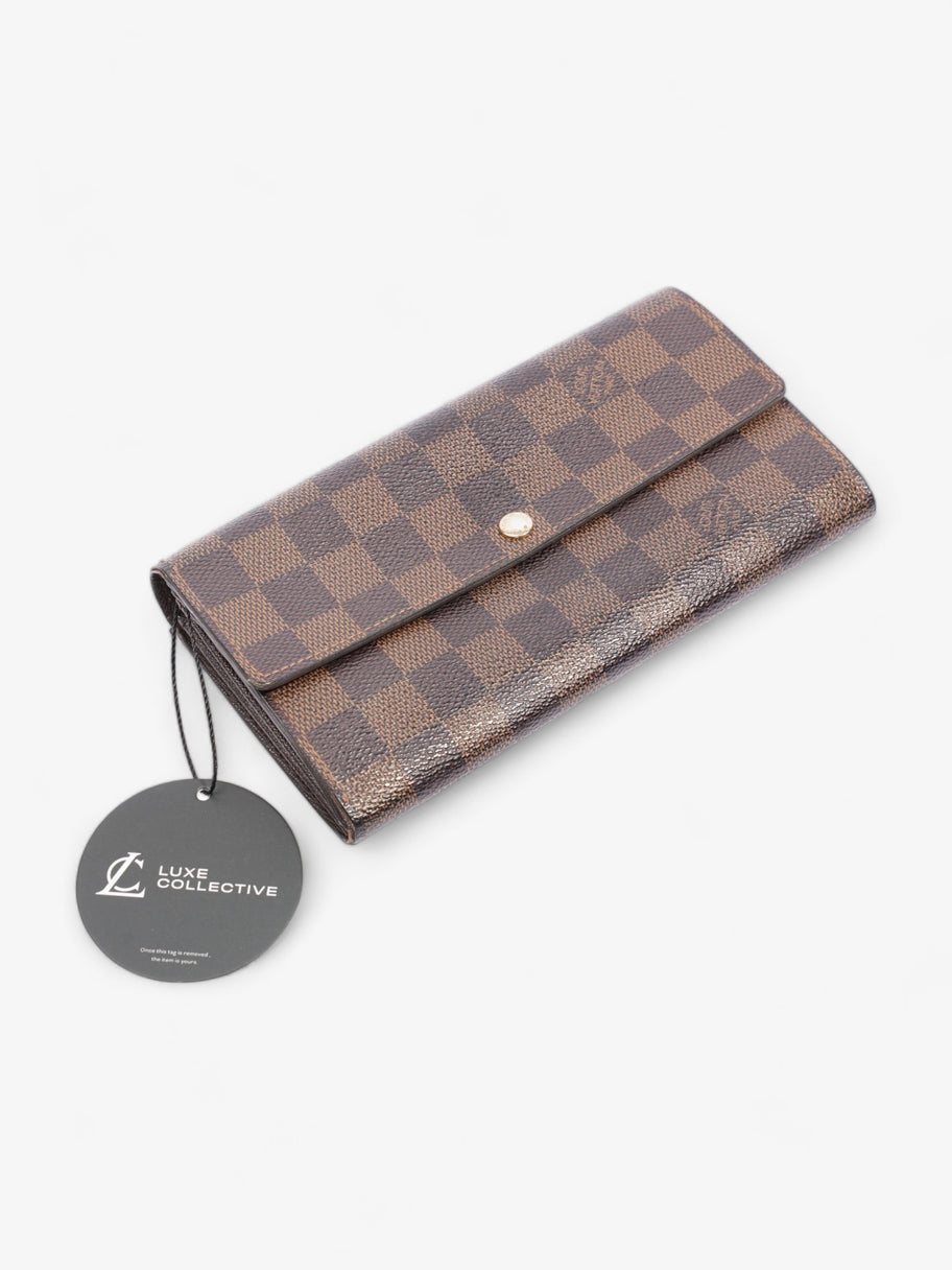 Louis Vuitton Portefeuille Sarah Wallet Damier Ebene Coated Canvas Image 10
