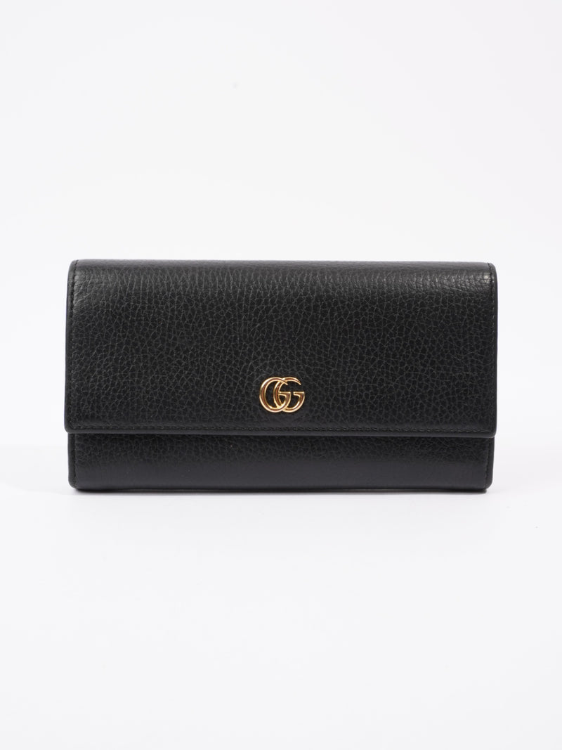  GG Marmont Continental Wallet Black Leather
