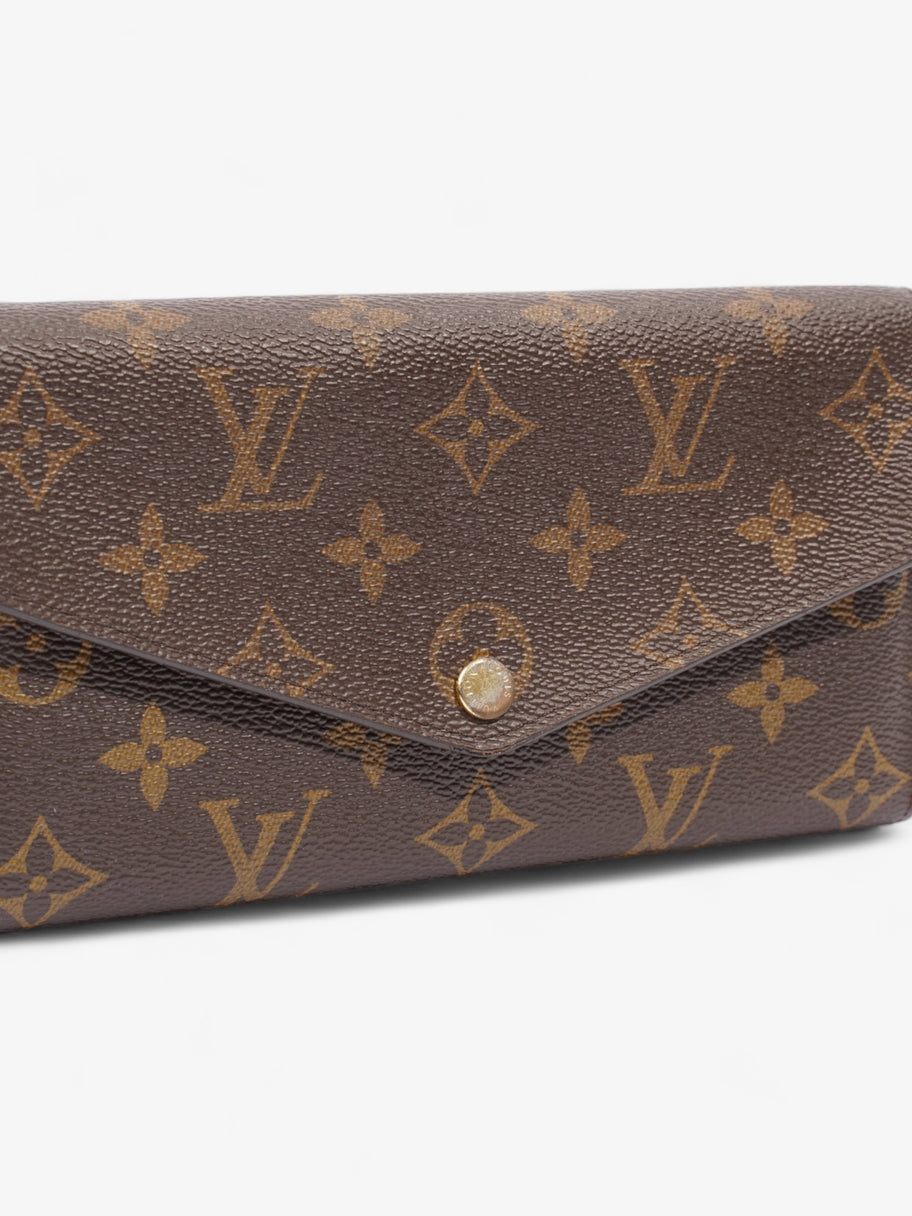 Sarah Wallet Monogram / Fuschia Canvas Image 2