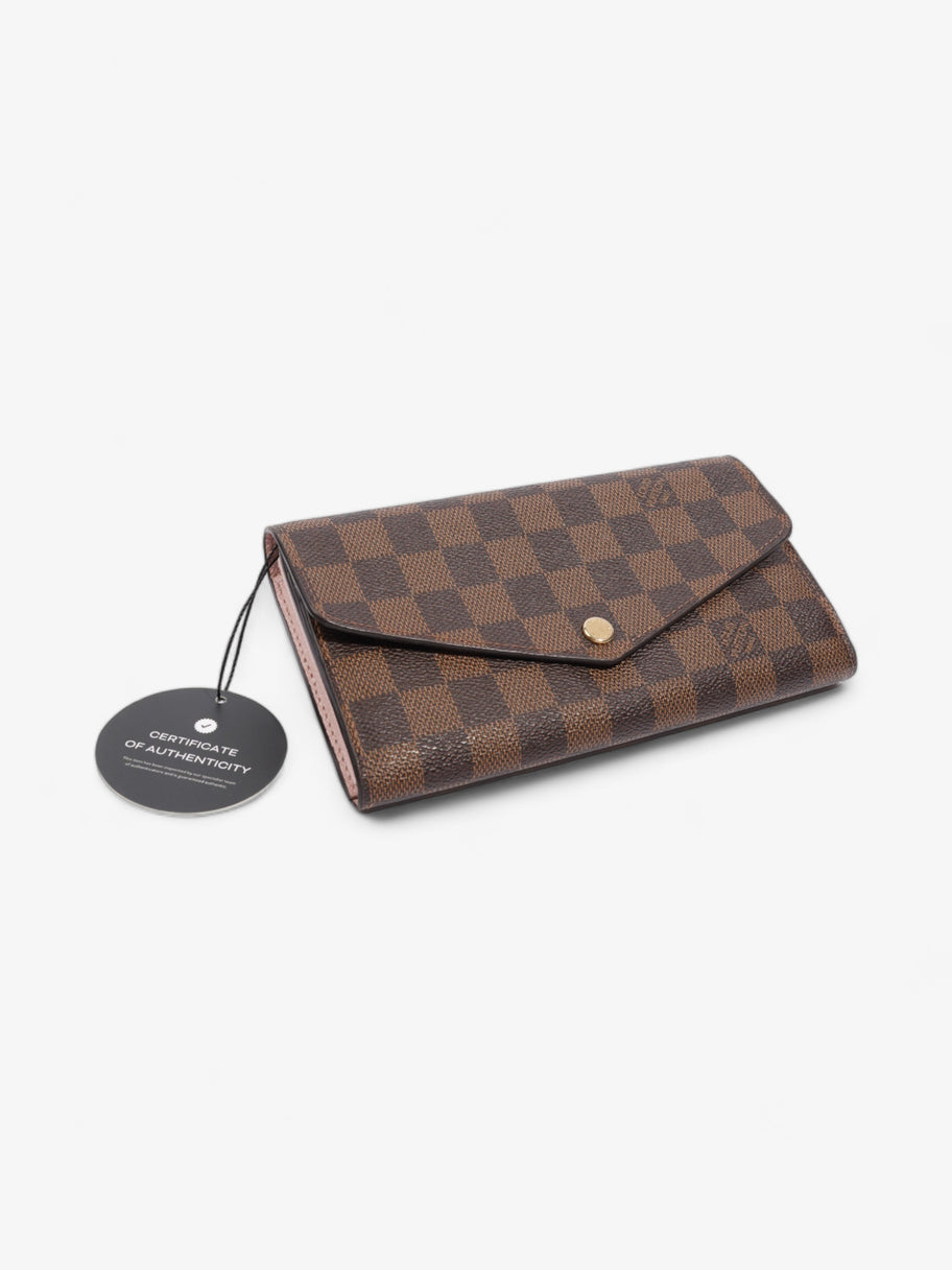 Louis Vuitton Sarah Wallet Damier Ebene Coated Canvas Image 9