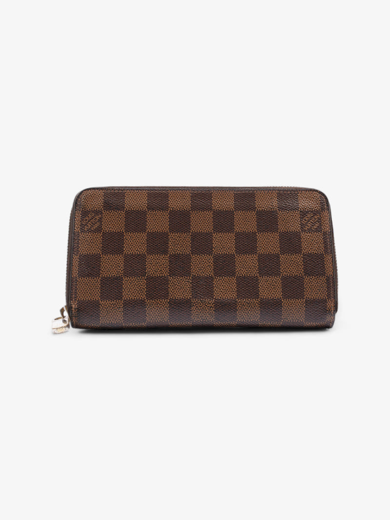  Louis Vuitton Zippy Wallet Damier Ebene Coated Canvas
