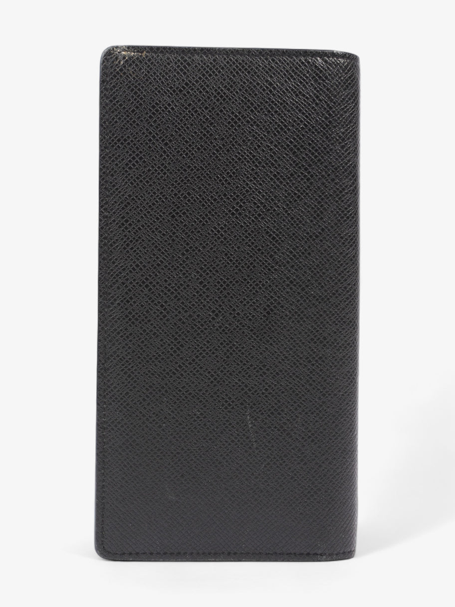 Louis Vuitton Taiga Portefeuille Brazza Long Wallet Black Leather Image 3