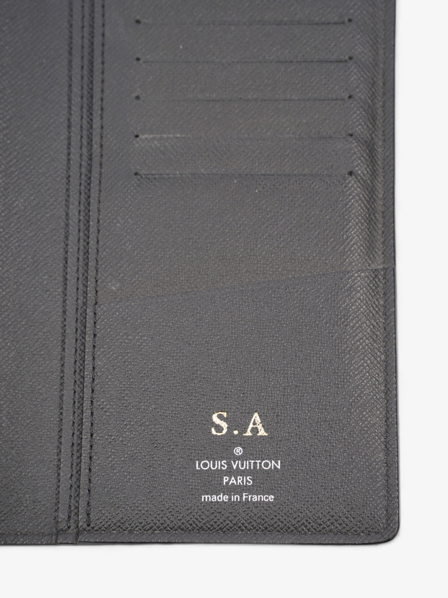 Louis Vuitton Taiga Portefeuille Brazza Long Wallet Black Leather Image 8