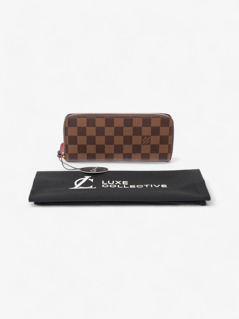 Louis Vuitton Clemence Wallet Monogram / Red Coated Canvas Image 10