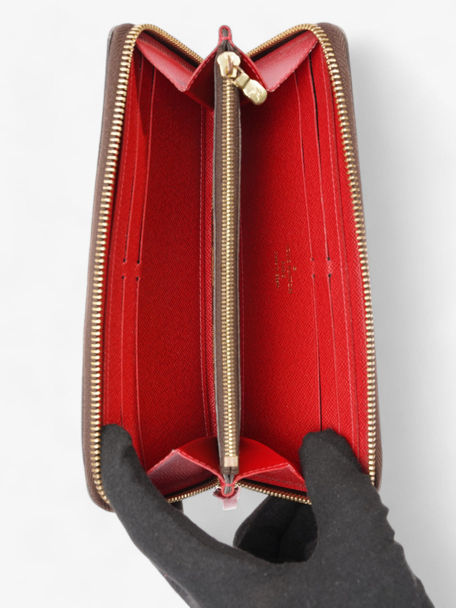 Louis Vuitton Clemence Wallet Monogram / Red Coated Canvas Image 8