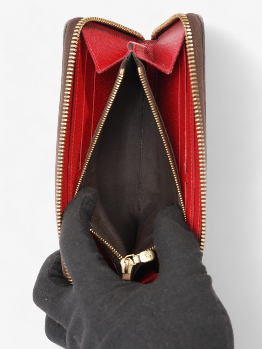 Louis Vuitton Clemence Wallet Monogram / Red Coated Canvas Image 9