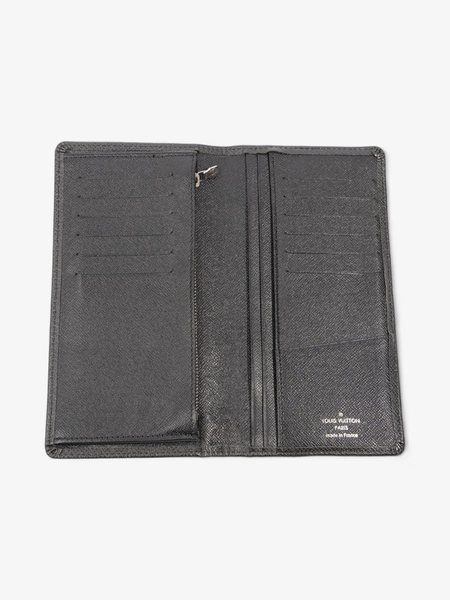 Louis Vuitton Long Bifold Wallet Black Leather Image 5