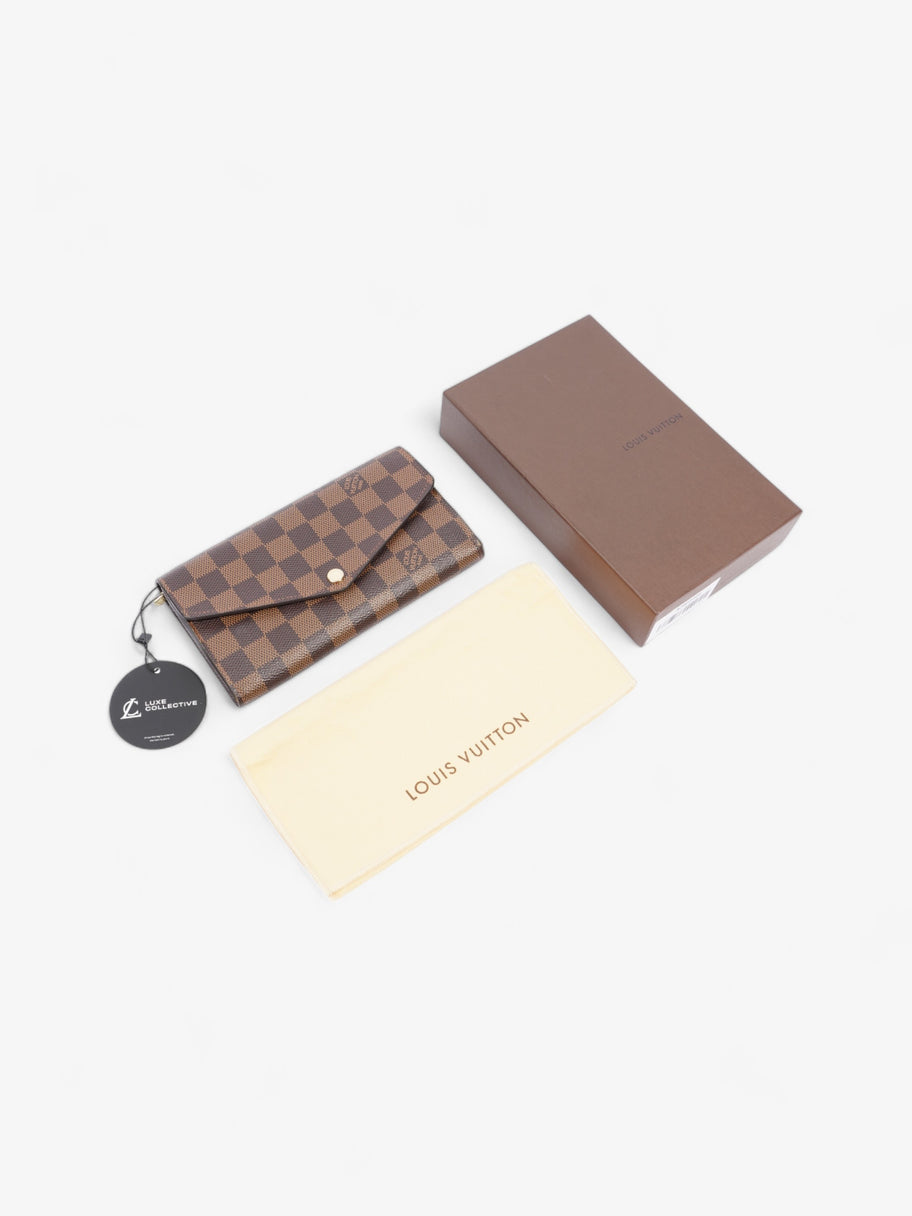 Louis Vuitton Sarah Wallet Damier Ebene Coated Canvas Image 6