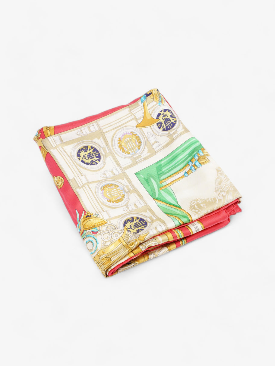 Hermes Hommage a Charles Garnier Red / Multicoloured Silk Image 7