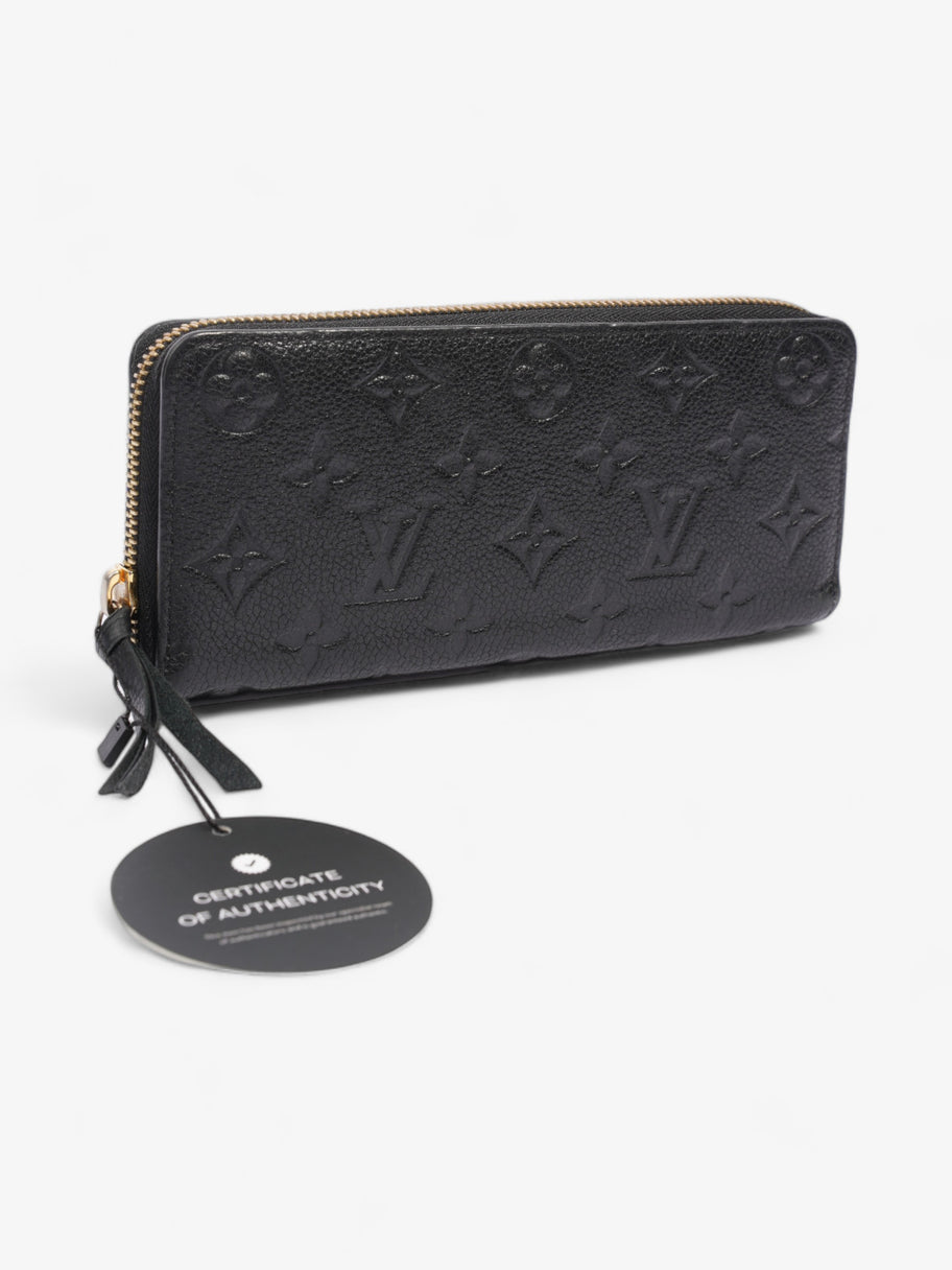 Louis Vuitton Clémence Wallet Black Leather Image 9