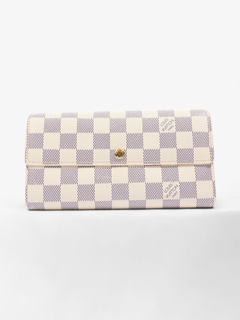  Louis Vuitton Sarah Wallet Damier Azur Coated Canvas