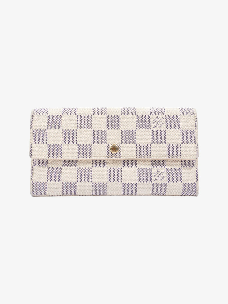  Louis Vuitton Sarah Wallet Damier Azur Canvas