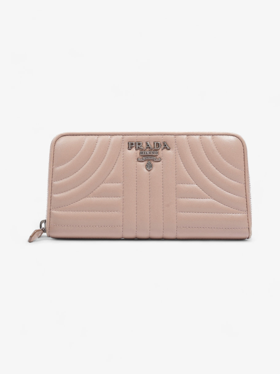 Prada Nappa Leather Zip Round Wallet Nude Nappa Leather Image 1